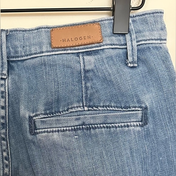 Halogen Women’s Denim Cropped Wide Leg Light Wash Jeans - Size 27 - Picture 5 of 6
